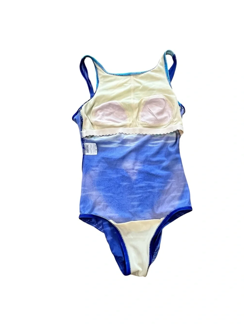 Sailboat one piece swim suit vintage Lands end 80’s